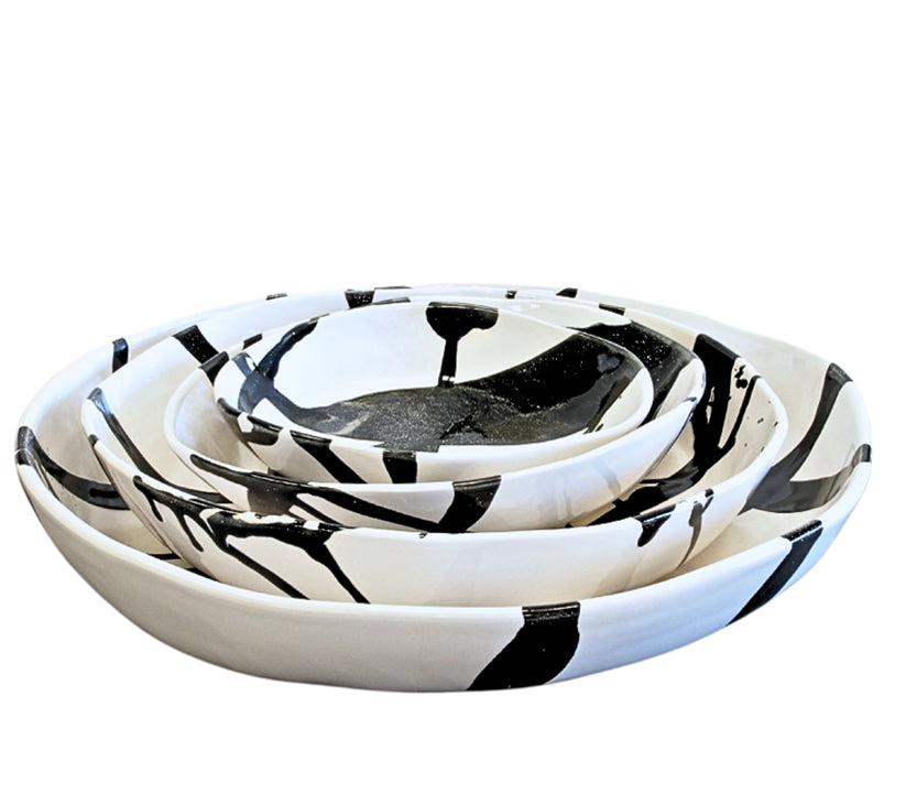 4 or 5 pc Low Bowl Nesting Sets