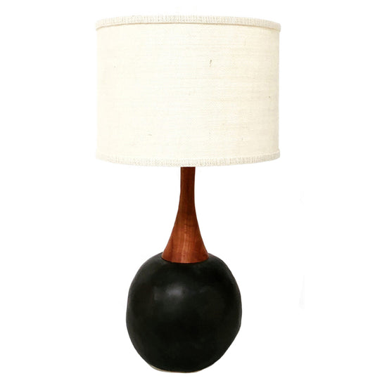 Wood Neck Sphere Lamp