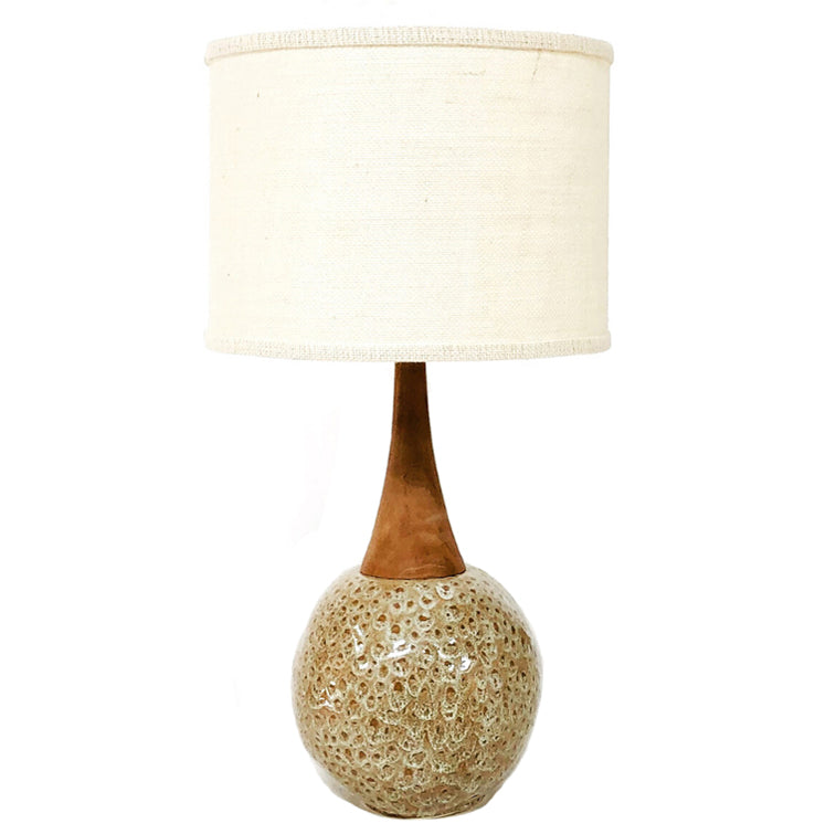 Wood Neck Sphere Lamp