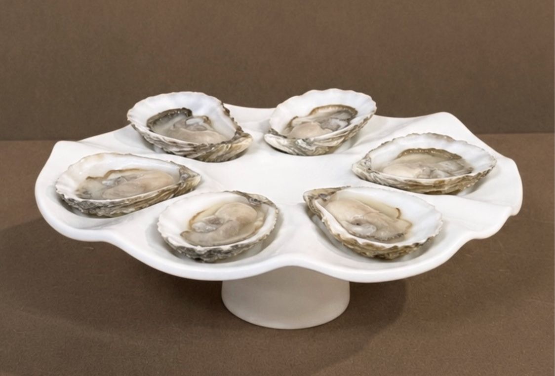 Round Footed Platter
