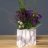Mini Rectangle Ripple Vase - Matte Grey Abstract Stripe