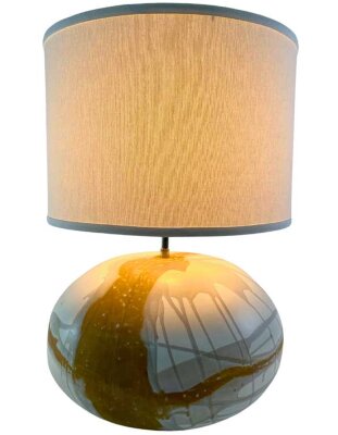 Jumbo Sphere Lamp 16 dia x 9" h base, 15.5 dia x 11" h shade