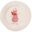 Holiday Plate - Snowman Pink