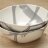 9" Round Bowl - Matte Grey Abstract Stripe