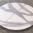 14" Round Platter - Gloss Grey Abstract Stripe