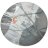 15.5" Round Platter - Marble Grey