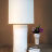 Wide Cylinder Lamp - Matte White 13.75" h shade