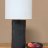 Wide Cylinder Lamp - Charcoal 11" h shade