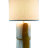 Wide Cylinder Lamp - Sienna on Matte White 11" h shade