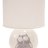 Character on White Sphere Lamp - Grey Owl
