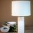 Small Cylinder Lamp - Matte White w/13.5" dia shade