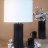 Small Cylinder Lamp - Charcoal w/13.5" dia shade