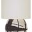 Large Sphere Lamp - Charcoal Abstract Stripe