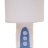 Character on White Cylinder Lamp - Blue Rocket