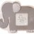 Character on White Picture Frame - Grey Elephant