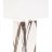 Large Square Lamp - Charcoal Abstract Stripe