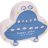 Character on White Coin Bank - Blue UFO