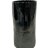Wide Cylinder Vase - Black on Charcoal