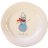 Holiday Plate - Snowman Blue