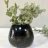 Tapered Sphere Vase - Black on Charcoal