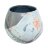 Tapered Sphere Vase - Marble Grey