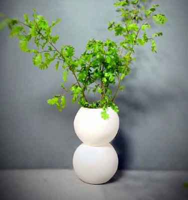 Double Sphere Vase 7" dia x 12" h 